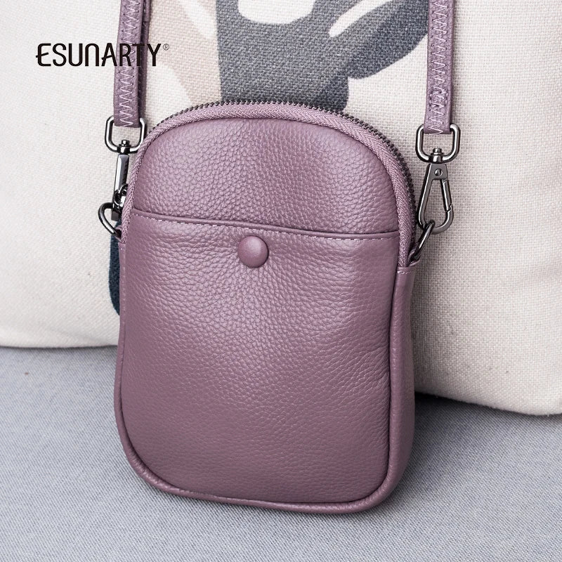 Mini Leather Shoulder Bag Women Winter Mobile Phone Crossbody
