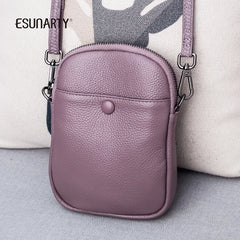 Mini Leather Shoulder Bag Women Winter Mobile Phone Crossbody