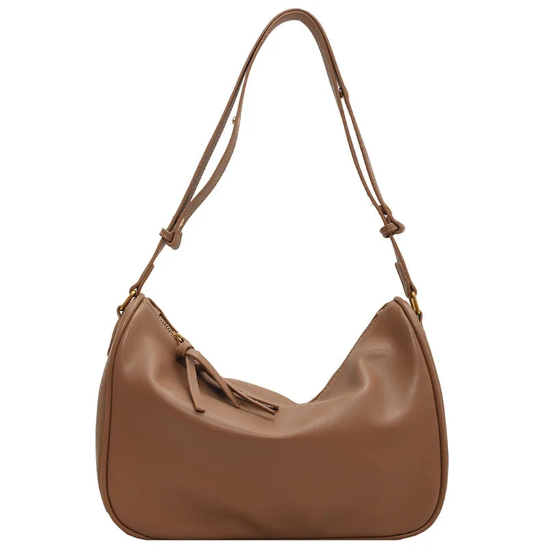 Soft Leather Large-Capacity Shoulder Bag