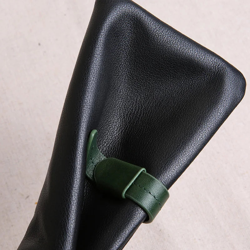 Soft Leather Wallet Female Long Buckle Cowhide Phone Bag