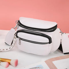 Solid Handbags Women Ladies Shoulder Bags PU Leather Large Capacity