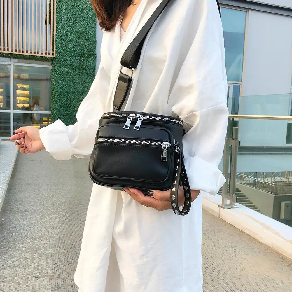 Solid Handbags Women Ladies Shoulder Bags PU Leather Large Capacity