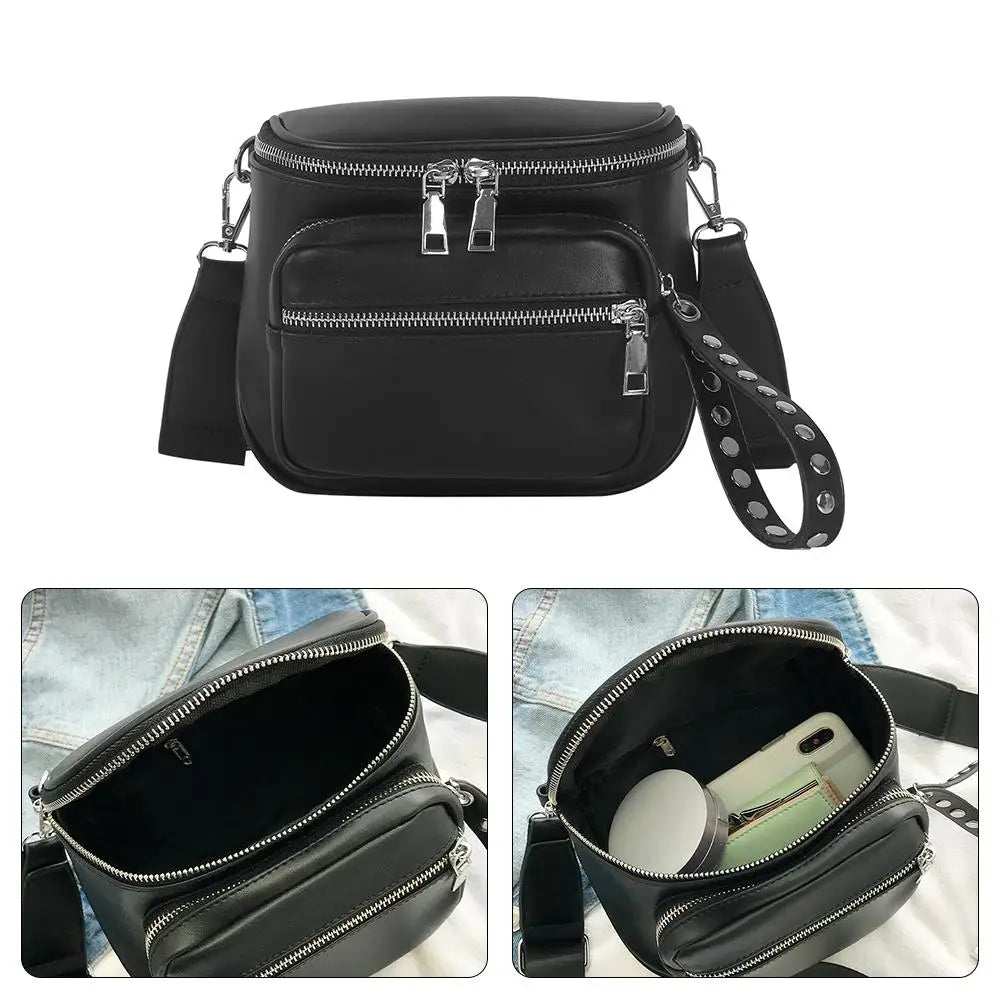 Solid Handbags Women Ladies Shoulder Bags PU Leather Large Capacity
