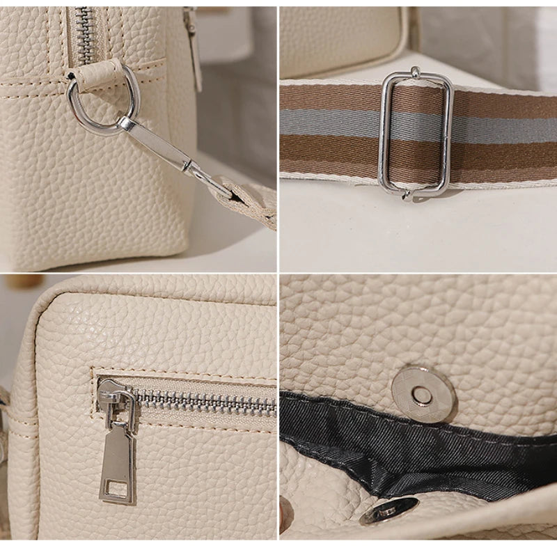 Women's Classic Crossbody Bag Wide Strap Shoulder Bags