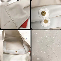 Solid Classic Shoulder Bags Women Hasp Large Capacity Nylon Bag Students