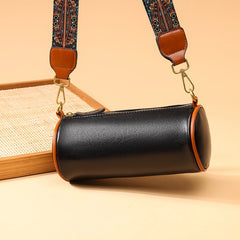 Leather Round Women Bag Shoulder Bags Mini Messenger Bag