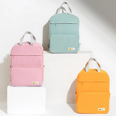 Solid Waterproof Travel Storage Bag Foldable Hangbag Ladies Backpack