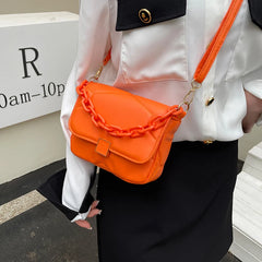 Acrylic Chain Portable Shoulder Bag Cross Body Small Square Bag