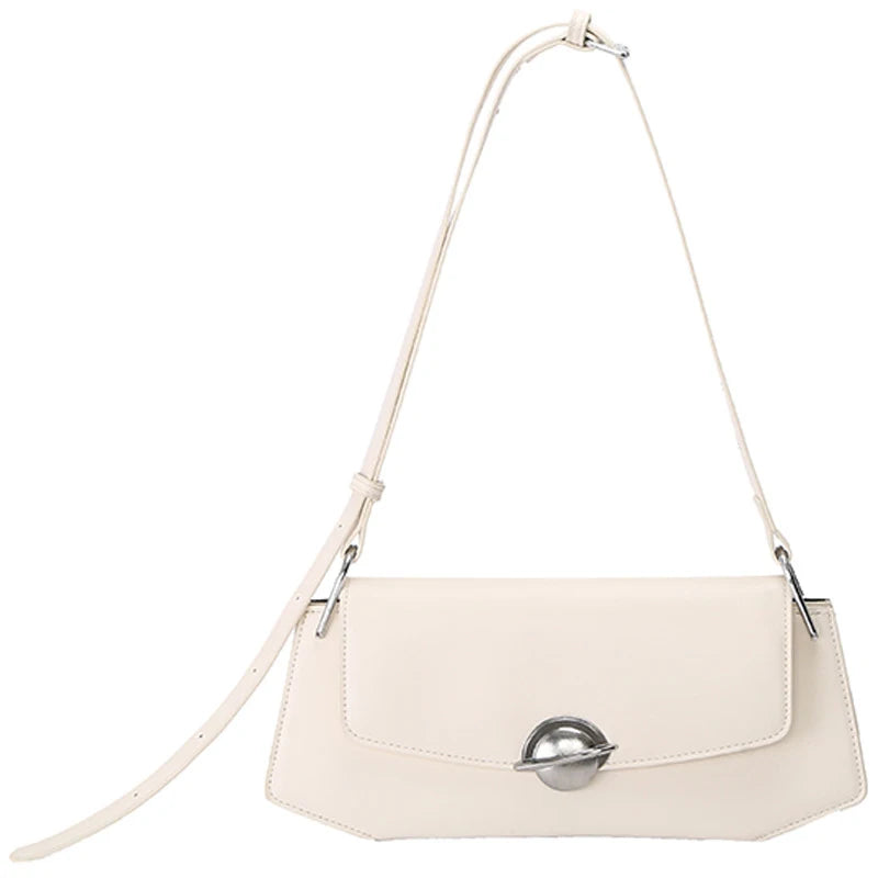 Big PU Leather Shoulder Bag for Women Armpit Bag Female Handbags