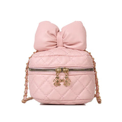 High-Quality Soft Leather Women's Handbag with Bowknot Detail