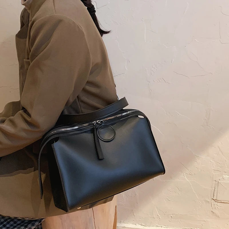 High-Quality Women's Crossbody Bag Soft Leather Messenger Shoulder Handbag