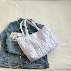 Solid Canvas Crossbody Bags Women Large Capacity Shoulder Handbags