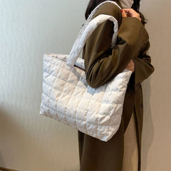 Solid Canvas Crossbody Bags Women Large Capacity Shoulder Handbags