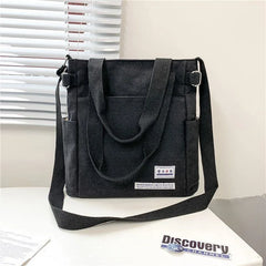 Canvas Shoulder Bag Large Capacity Men Messenger Bag Student Laptop Book Bags