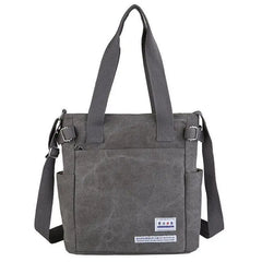 Canvas Shoulder Bag Large Capacity Men Messenger Bag Student Laptop Book Bags