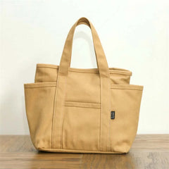 Solid Canvas Women'S Bag Mummy Cloth Bag Reusable Shopping Tote
