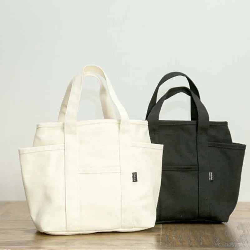 Solid Canvas Women'S Bag Mummy Cloth Bag Reusable Shopping Tote