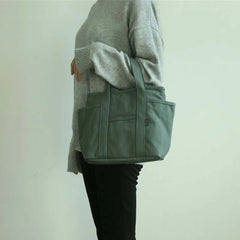 Solid Canvas Women'S Bag Mummy Cloth Bag Reusable Shopping Tote