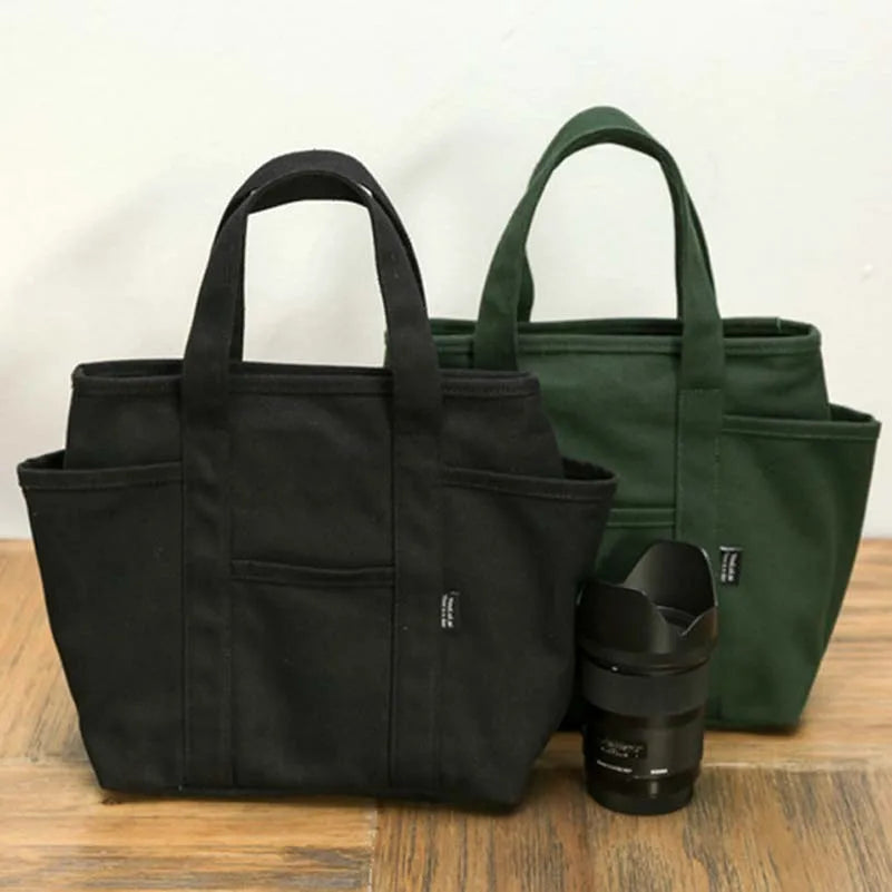Solid Canvas Women'S Bag Mummy Cloth Bag Reusable Shopping Tote