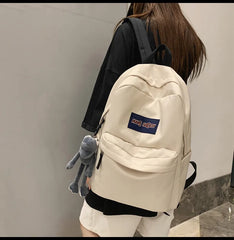 Solid Casual Waterproof Nylon Women Backpack Female Travel Bag