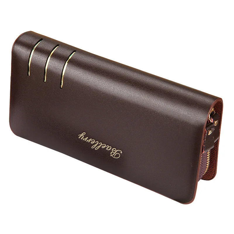 Men Clutch Bags Long Zipper Organizer Large Capacity Mobile Phone Bag