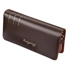 Men Clutch Bags Long Zipper Organizer Large Capacity Mobile Phone Bag