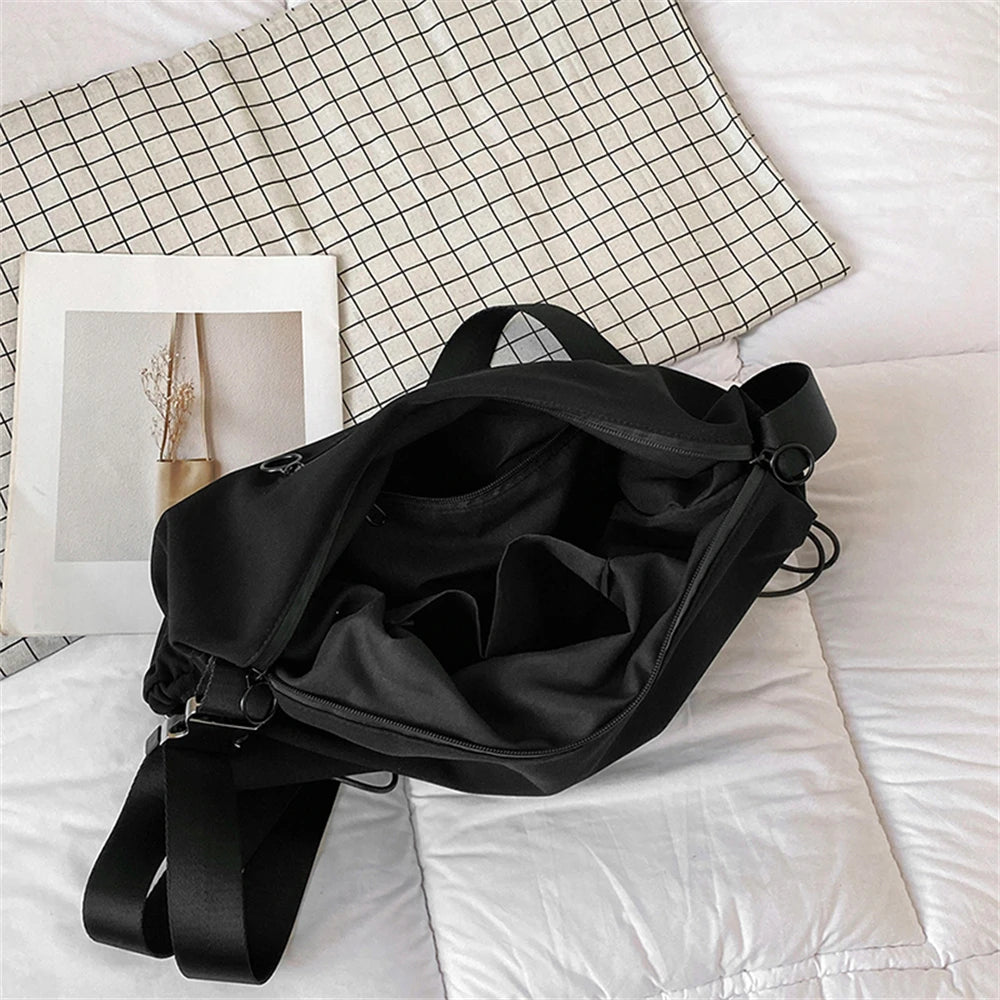 Solid Autumn Winter Ladies Shoulder Bag High Canvas Women Messenger Bags