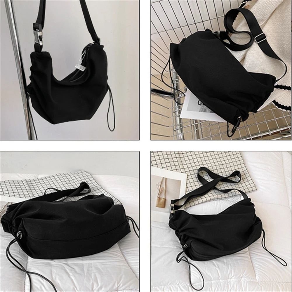 Solid Autumn Winter Ladies Shoulder Bag High Canvas Women Messenger Bags