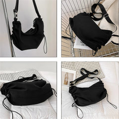 Solid Autumn Winter Ladies Shoulder Bag High Canvas Women Messenger Bags
