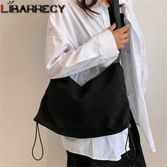 Solid Autumn Winter Ladies Shoulder Bag High Canvas Women Messenger Bags