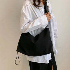 Solid Autumn Winter Ladies Shoulder Bag High Canvas Women Messenger Bags