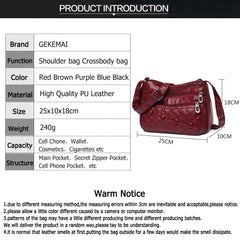 Soft Leather Ladies Shoulder Bag Women Messenger Bags High Quality