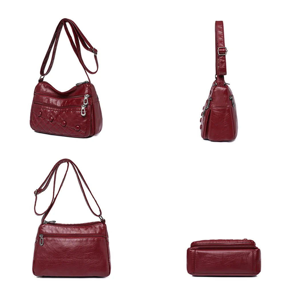 Soft Leather Ladies Shoulder Bag Women Messenger Bags High Quality
