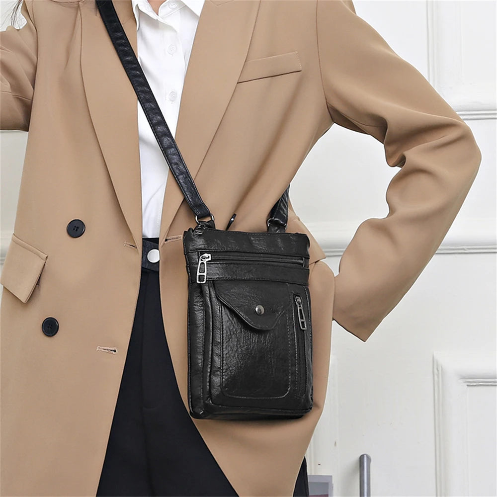 Small Leather Ladies Shoulder Bag Women Messenger Bags