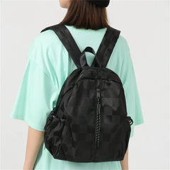 Solid High Nylon Ladies Backpack Anti Theft Backpack