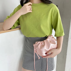 Women's Solid Crossbody Clutch Bag for Party Events