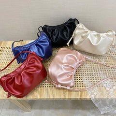 Women's Solid Crossbody Clutch Bag for Party Events