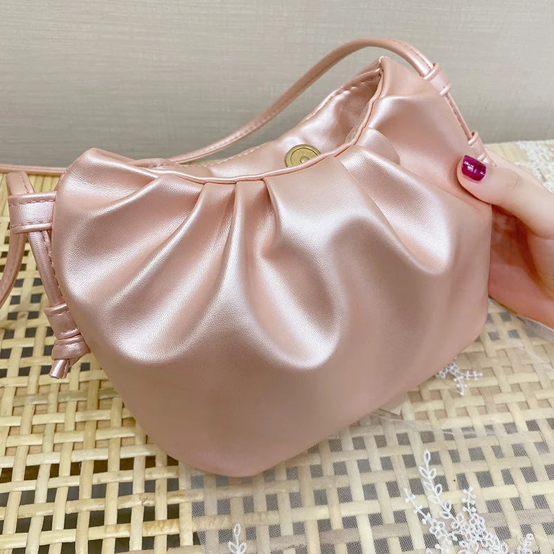 Women's Solid Crossbody Clutch Bag for Party Events