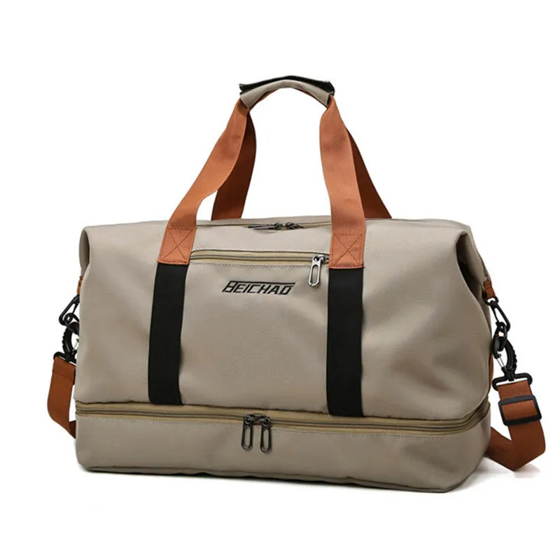 Large Capacity Unisex Travel Bag with Wet Separation