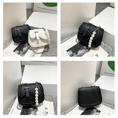 Pearls Crossbody Messenger Handbags Small Shoulder Bag