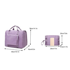 Solid Folding Travel Bag Sports Gym Bag Travel Duffle