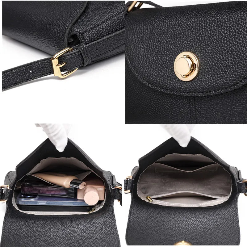 Women's Leather Shoulder Bag Crossbody Tote Handbag
