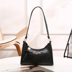 Women's PU Leather Shoulder Bag Retro Style Underarm Bag
