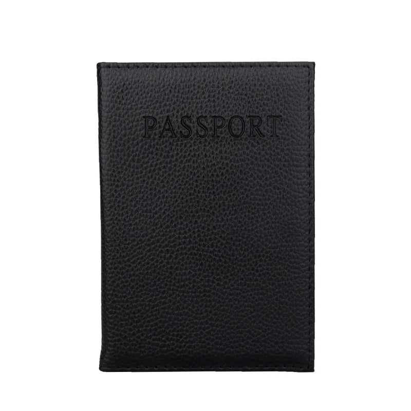 Candy Red Passport Holder PU Leather Cover
