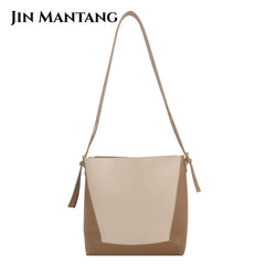 Vintage Large Capacity Bucket Bag for Women