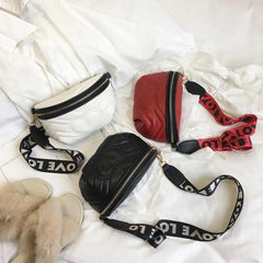 Heart Decor Women Waist Bag Crossbody Shoulder Bag