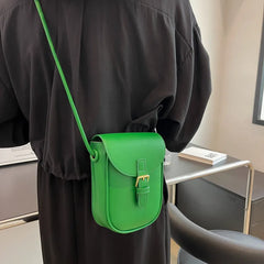 Solid Leather Women's Shoulder Bag Crossbody Cell Phone Bags
