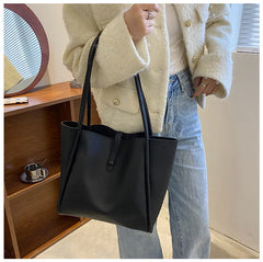 Large Capacity Tote Bag Women's Shoulder Handbag Gray