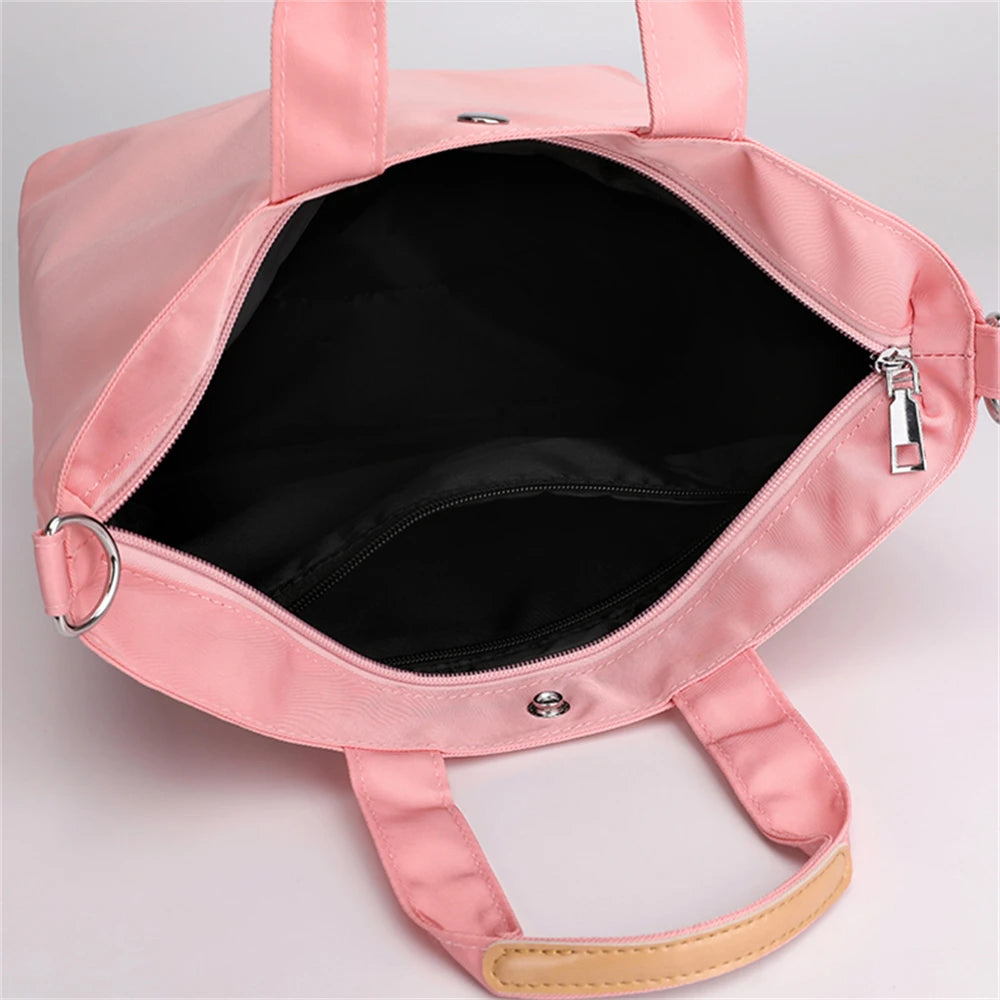 Solid Nylon Women's Shoulder Bag Multifunctional