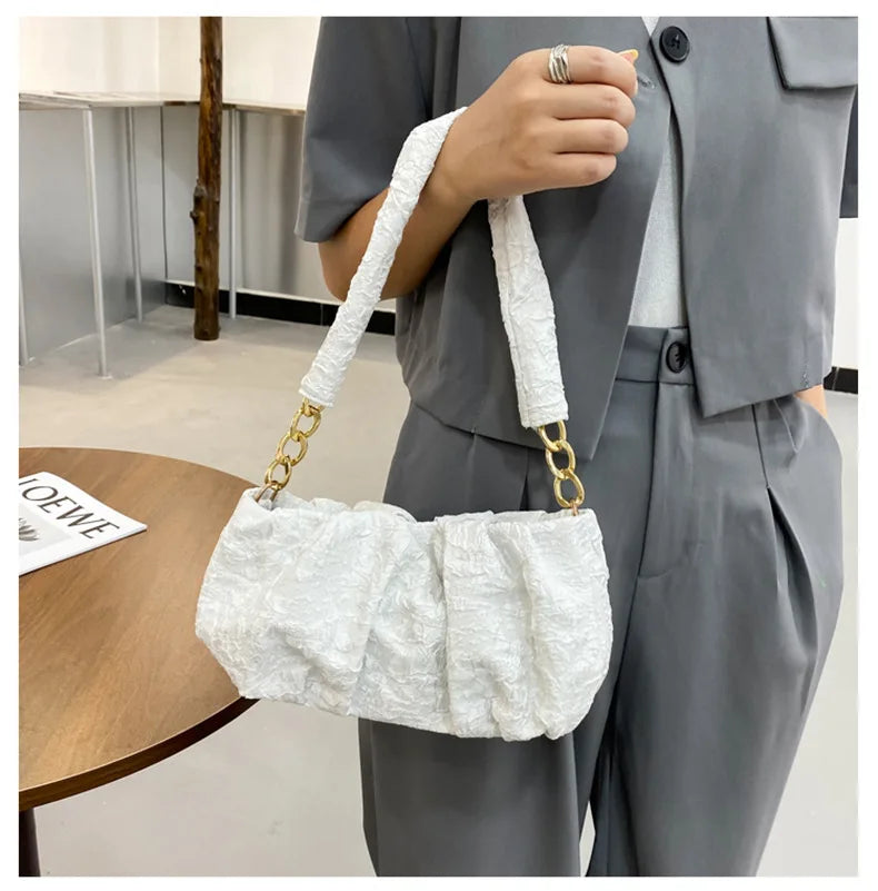 Soft Leather Women's Handbag Travel Shoulder Bag Armpit Bag